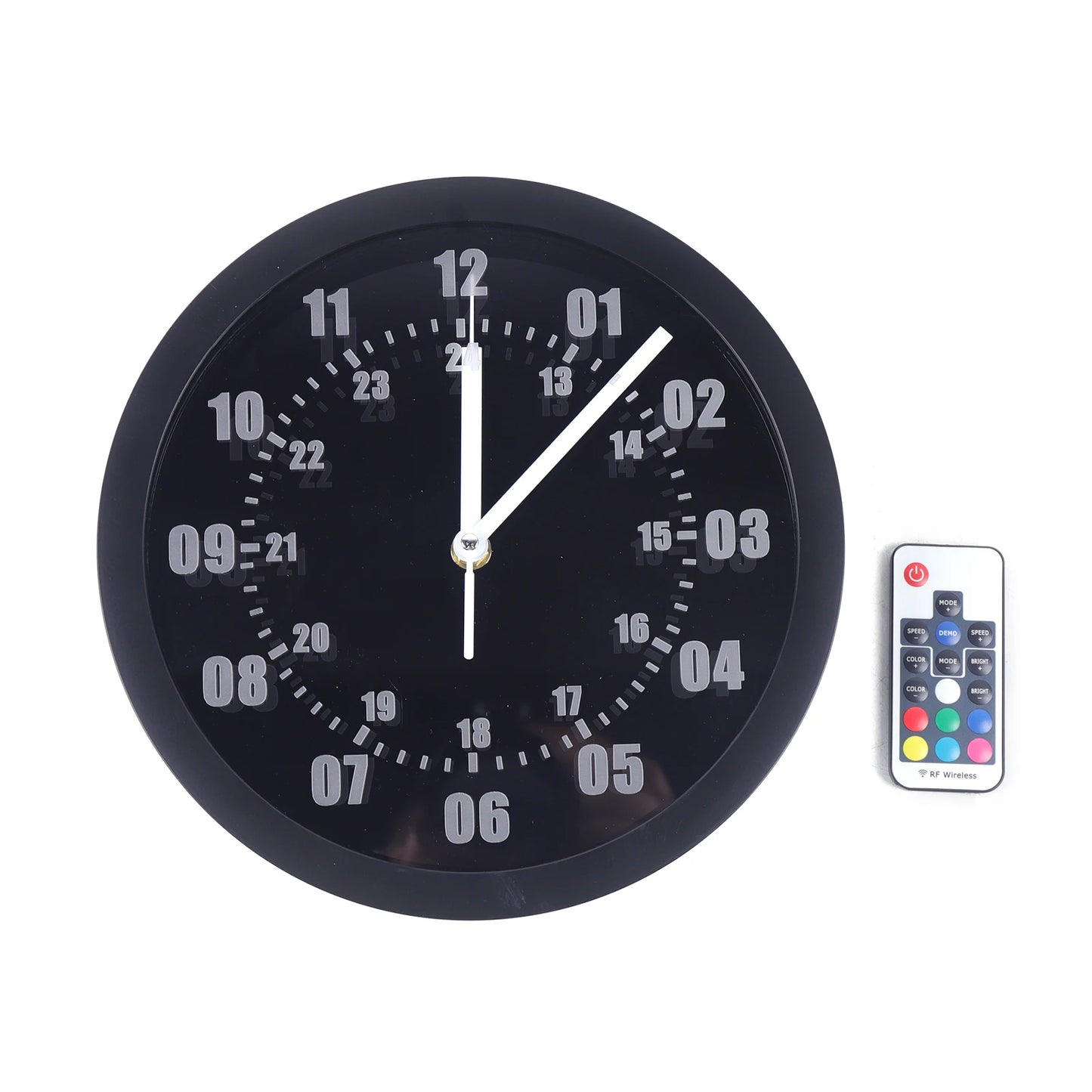 LED Indoor & Outdoor Luminous Wall Clock with Remote Control