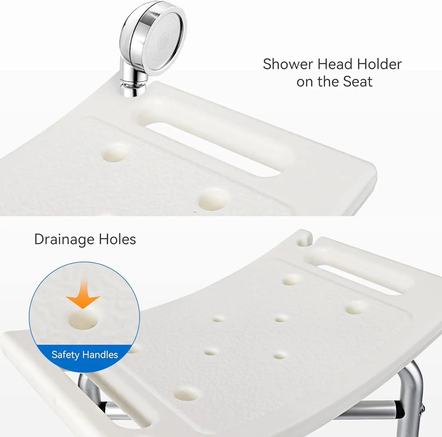 Shower Bench Chair With Adjustable Height And X Support
