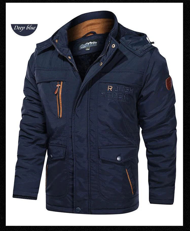 Men’s Winter Fleece Lined Outdoor Parka Jacket