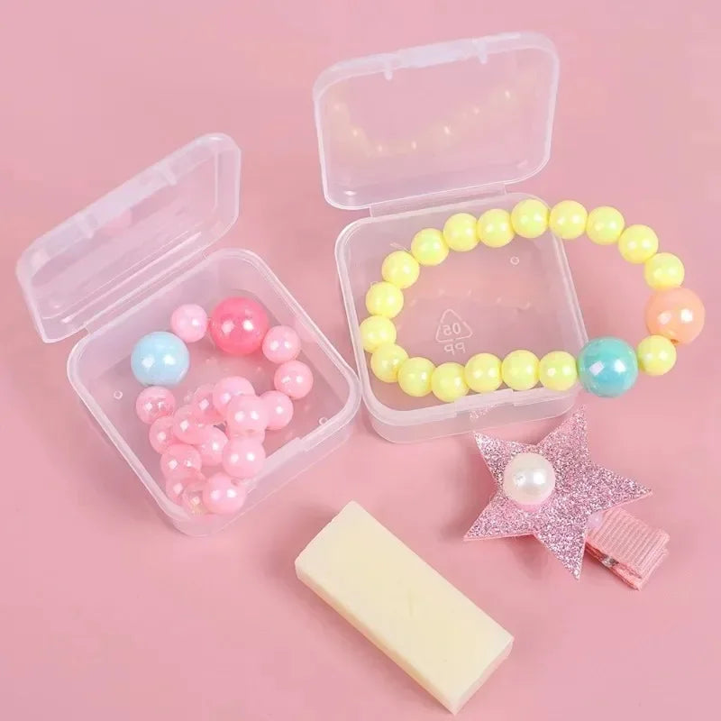 Clear Mini Storage Box Set (6–60 PCS) Stackable Plastic Organizer for Jewelry, Crafts & Small Items