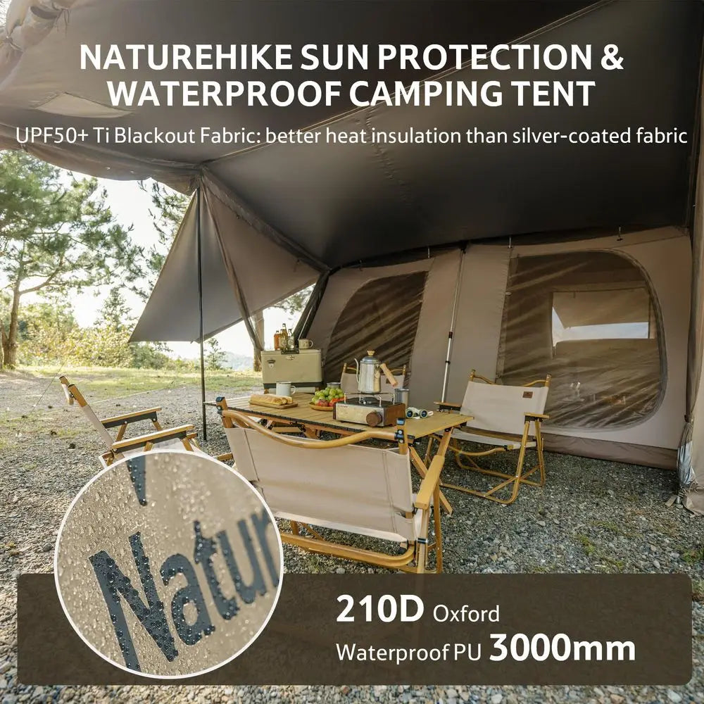 Large Family Camping Tent with Screen Room – Waterproof Outdoor Cabin Tent for Camping & Adventures