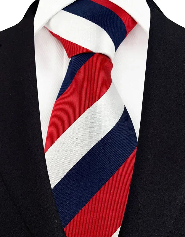 Luxury Red Paisley Men’s Tie. Classic Business and Wedding Necktie