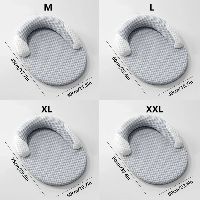 Self Cooling Plush Pet Bed for Dogs & Cats . Soft Round Calming Bed with Washable Cover