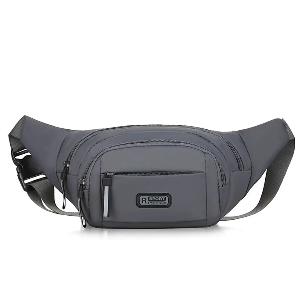 Large Capacity Men’s Nylon Waist Bag with Adjustable Strap