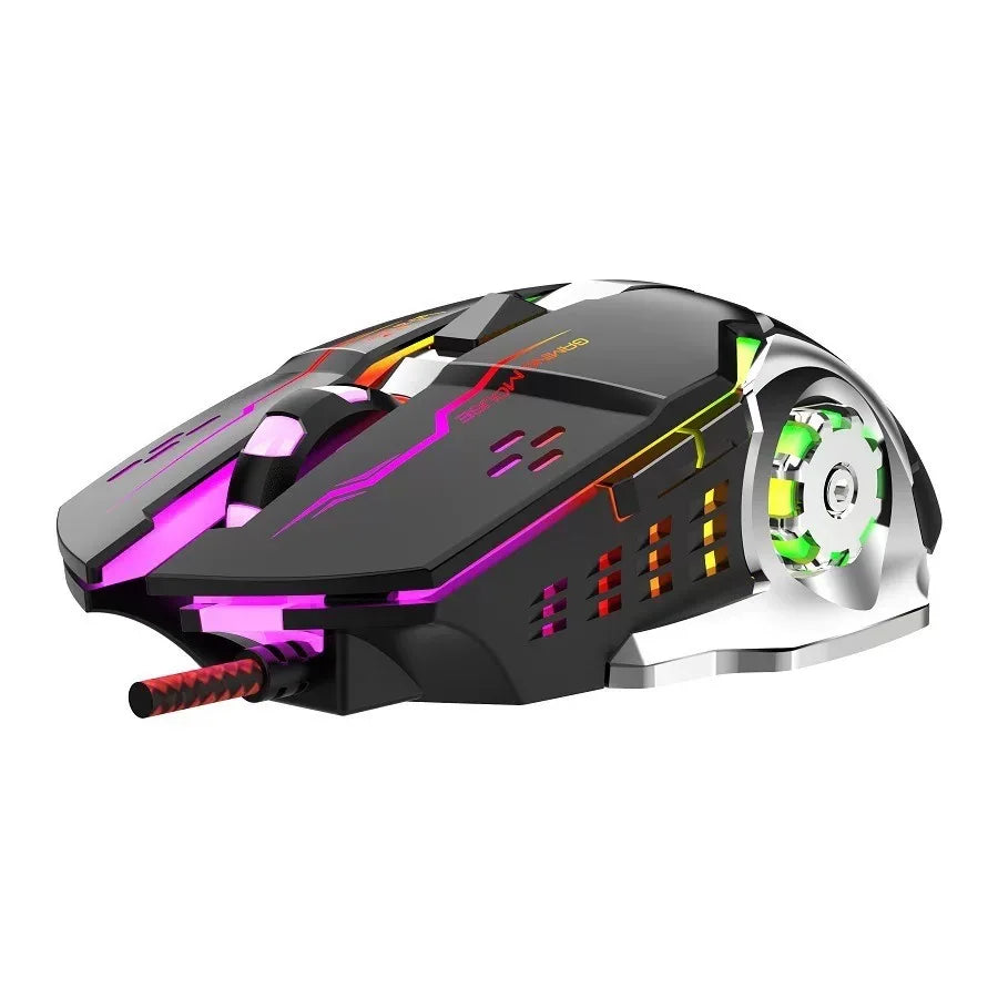 RGB Dual Mode Wireless Gaming Mouse. Rechargeable Ergonomic LED Mouse for PC & Laptop
