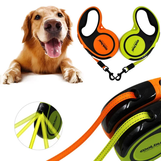 Portable 5Meters Automatic Retractable Leash Traction Rope Nylon For Large Medium Dogs Cat Puppies Accessories Extension Lanyard