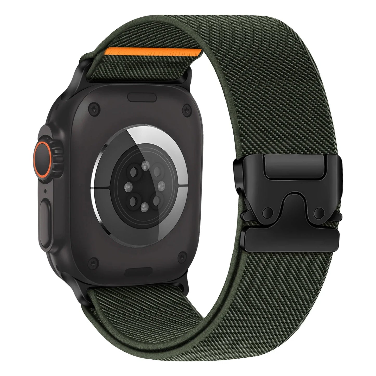Parachute Nylon Apple Watch Band .Rugged Adjustable Strap Compatible with 40mm–49mm Models