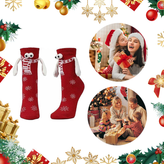 1 Pair Funny Xmas Sock Funny Couple Socks Funny Couple Matching Socks for Women & Men Teens Couples Friends