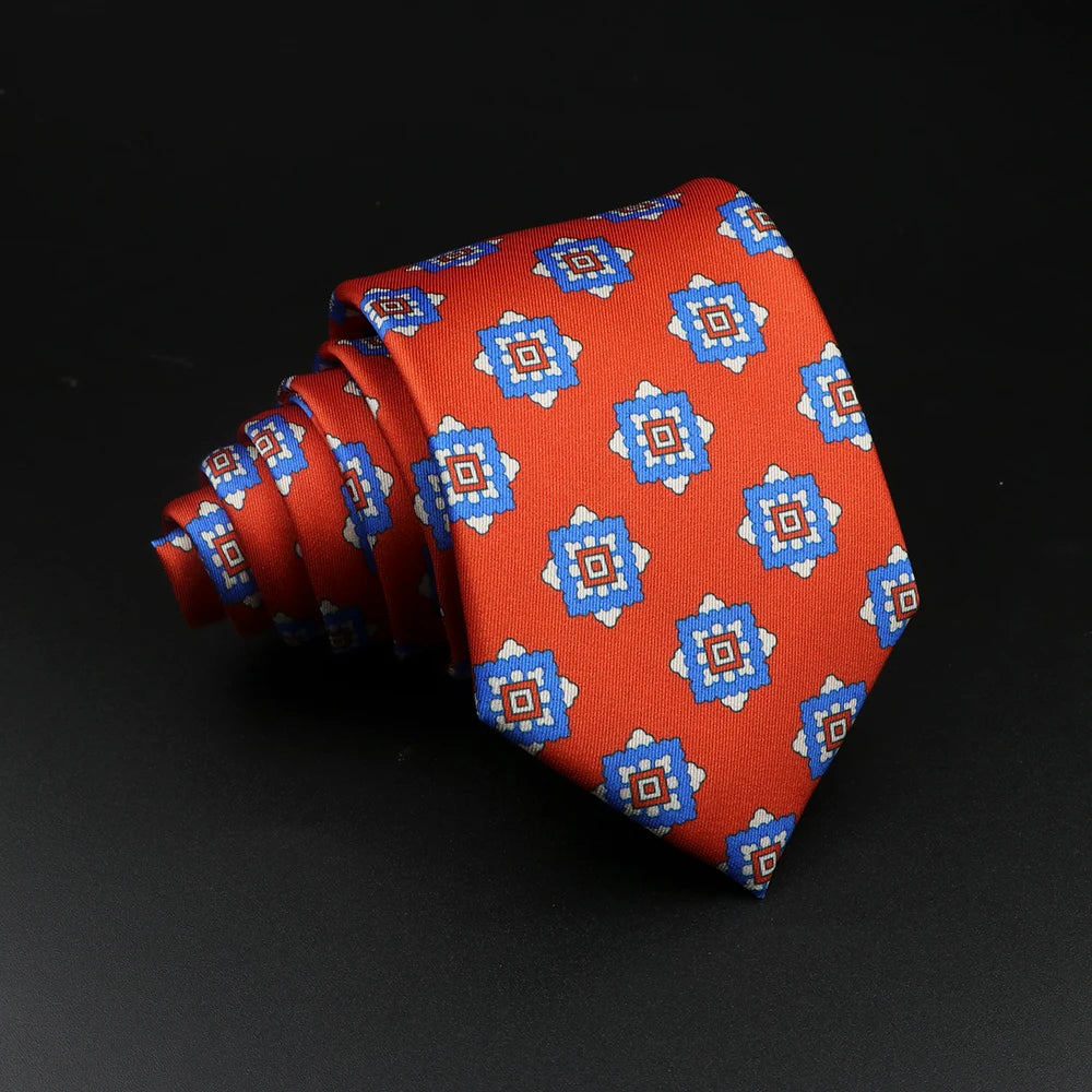 51 Styles Men's Silk Ties Jacquard Striped Plaid Floral Necktie Accessories Daily Wear Shirt Suit Cravat Wedding Party Gift