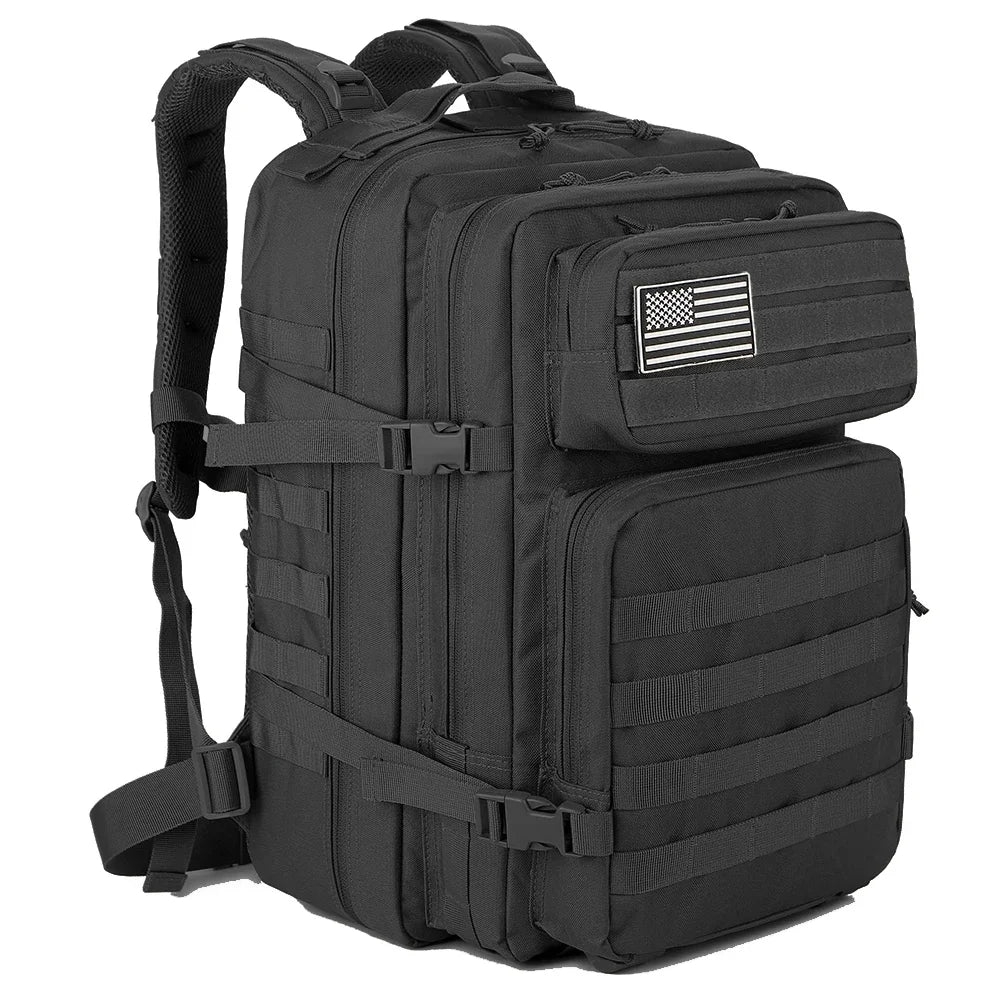 45L Tactical Hiking Backpack – Large Capacity 3-Day Outdoor Adventure Pack