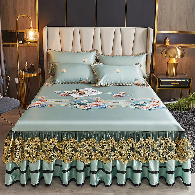 European Floral Summer Bedspread Set