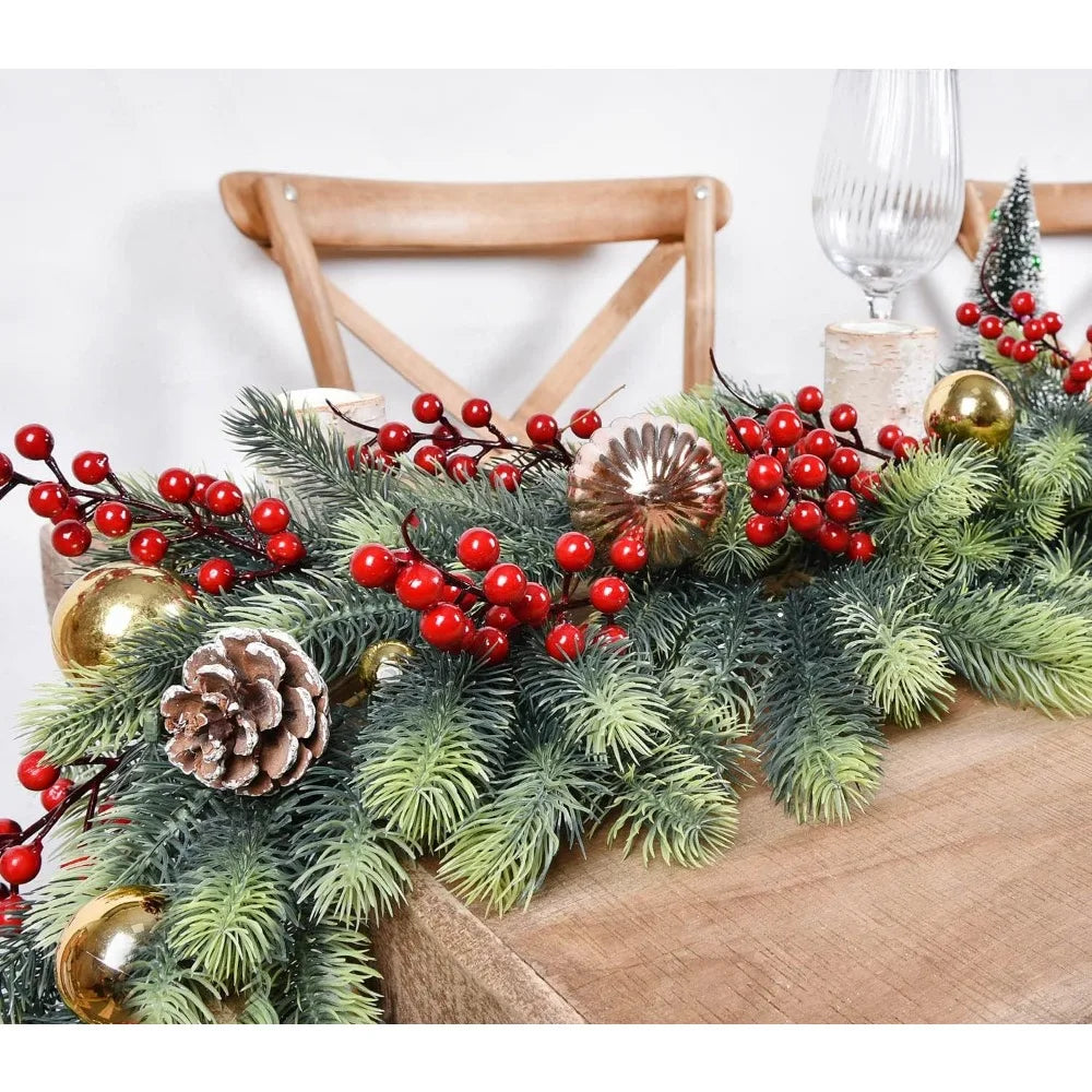 Pine Christmas Garland 6 Feet Artificial Greenery Decor