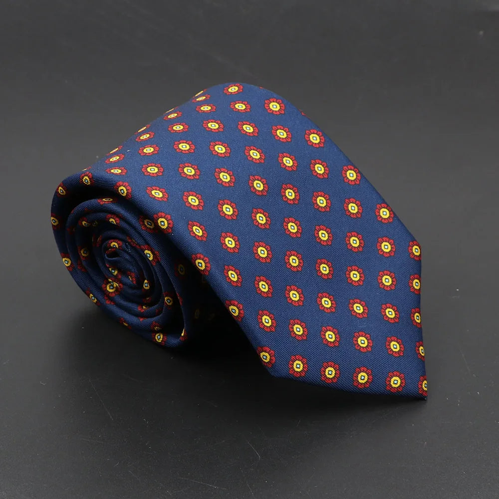 Luxury Floral & Paisley Men’s Silk Necktie .Wedding & Business Tie