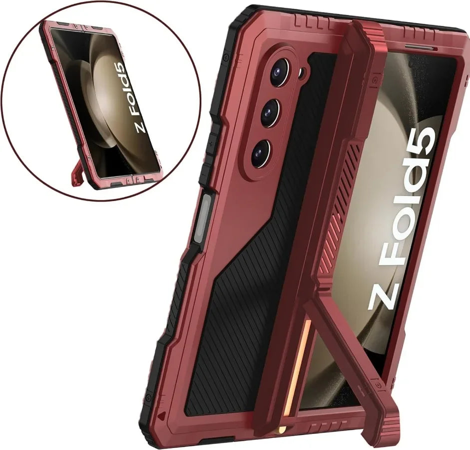 3 Layer Heavy Duty Shockproof Fold Phone Case