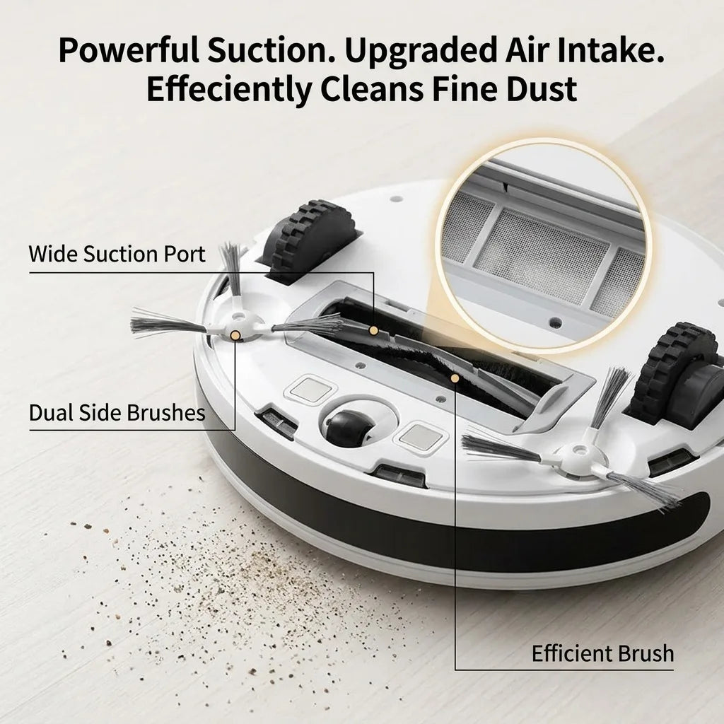 Ultra-Slim Robot Vacuum Cleaner | 4.5cm Smart Home Vacuum