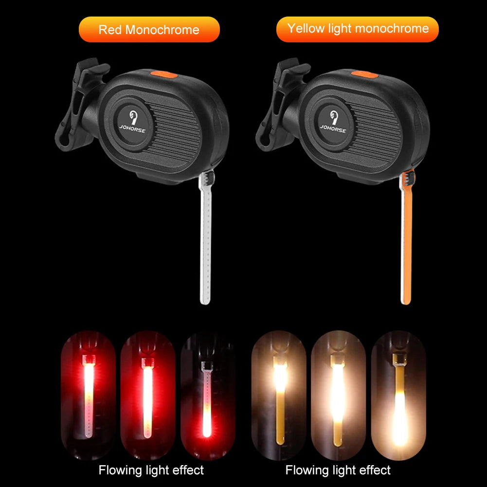 Bicycle Rear Light Running Water Pilot Lights Bicycle Taillights Night Riding Lights Safety Warning Lights Bike