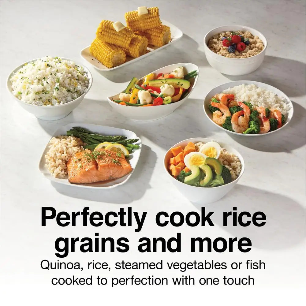 16 Cup Rice Cooker And Steamer Black And Silver 37527
