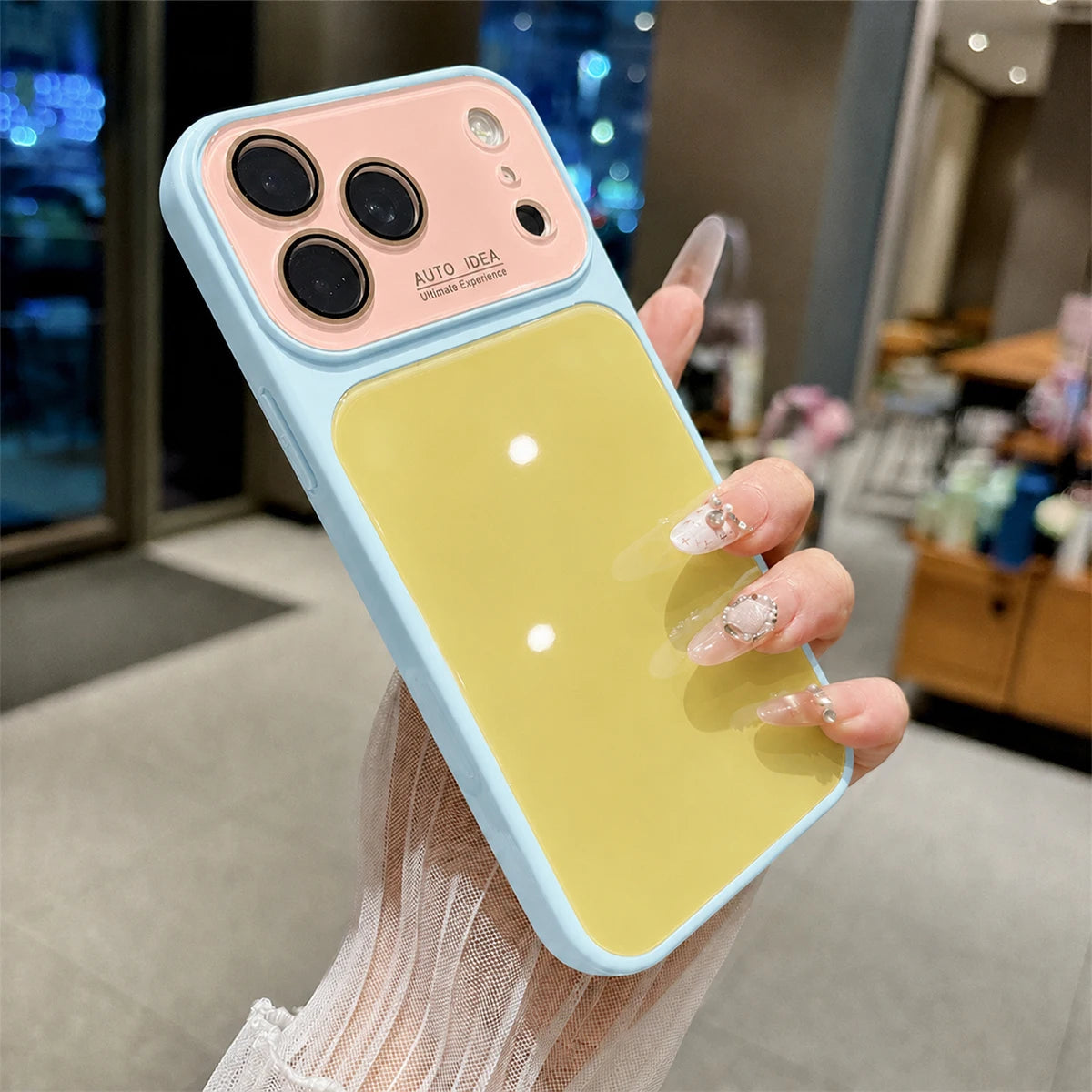 Vibrant Color-Block Protective Phone Case