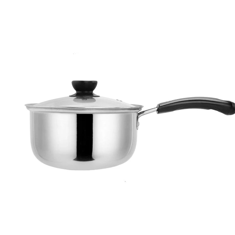 Japanese-Style Stainless Steel Saucepan with Lid | Nonstick Cooking Pot