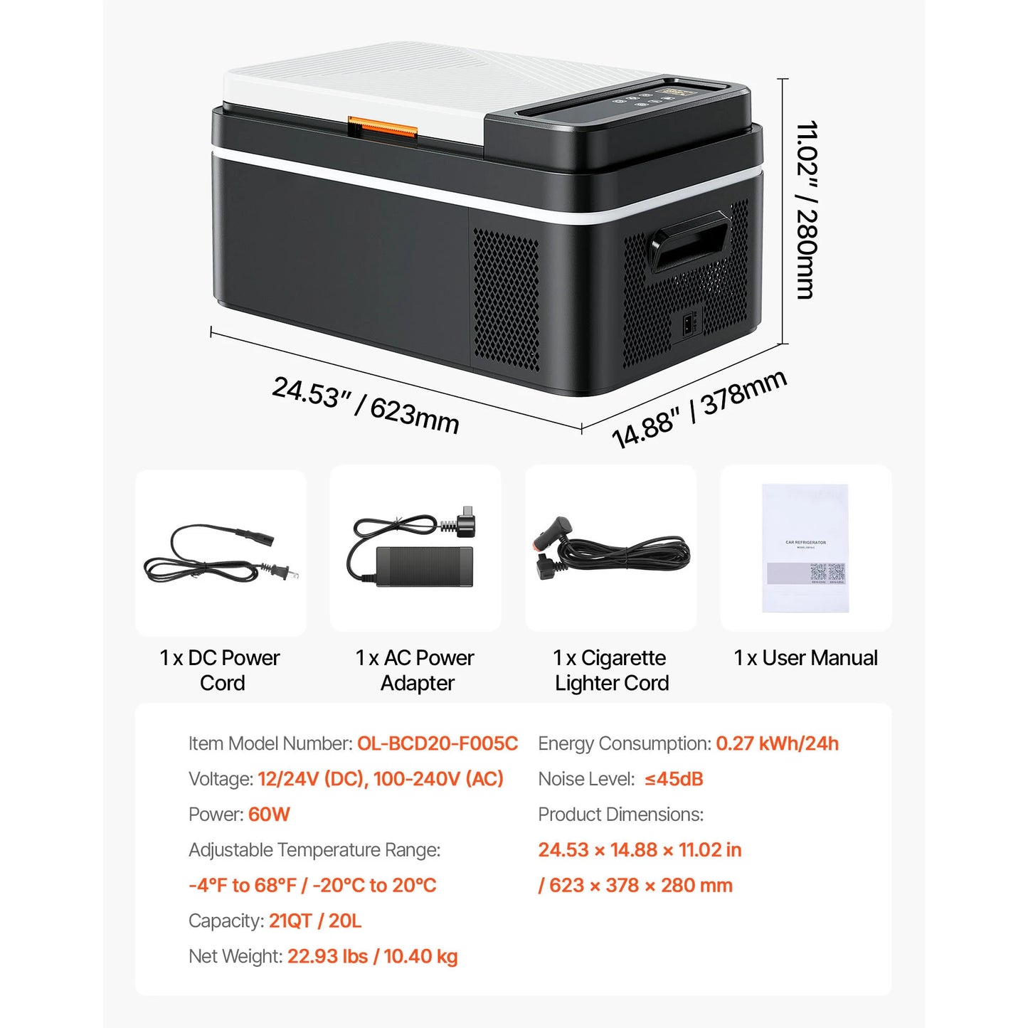 SucceBuy 15–55L Portable Electric Cooler. Compressor Refrigerator Freezer for Car, RV, Camping, Travel, Truck & Outdoor Adventures