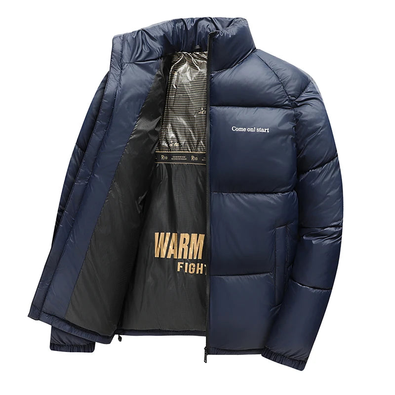 Men’s Slim Fit Winter Puffer Parka Jacket