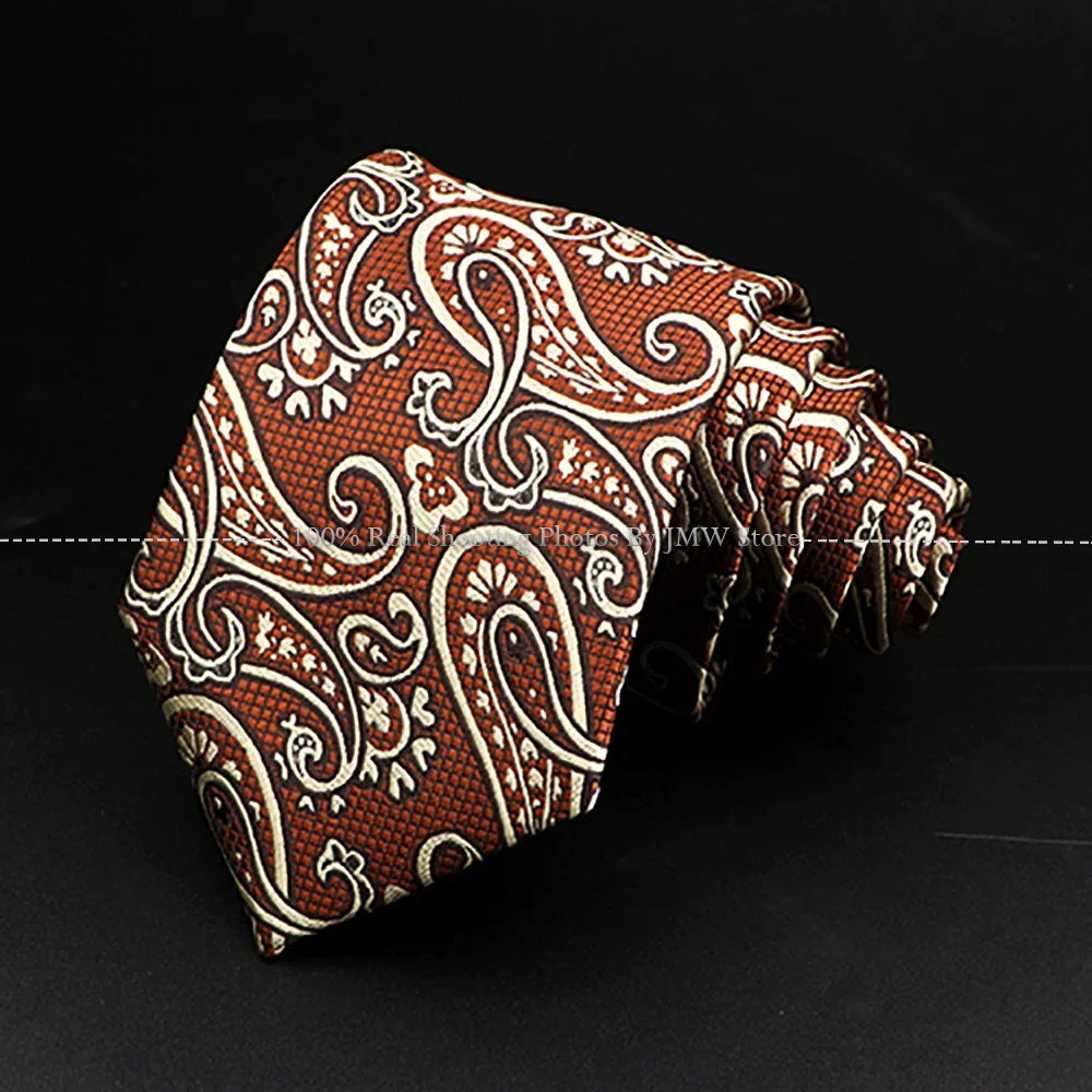 Luxury Paisley Men’s Business Necktie . Wedding & Formal Tie