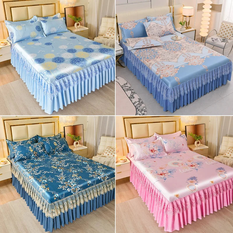 3-Piece Elegant Patterned Bedspread Set