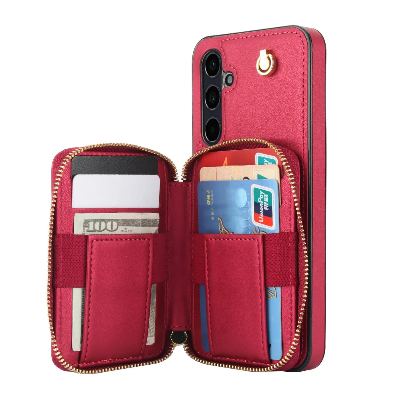 Luxury Crossbody Wallet Phone Case for Samsung Galaxy &nbsp;Card Holder, Strap, Shockproof Protection