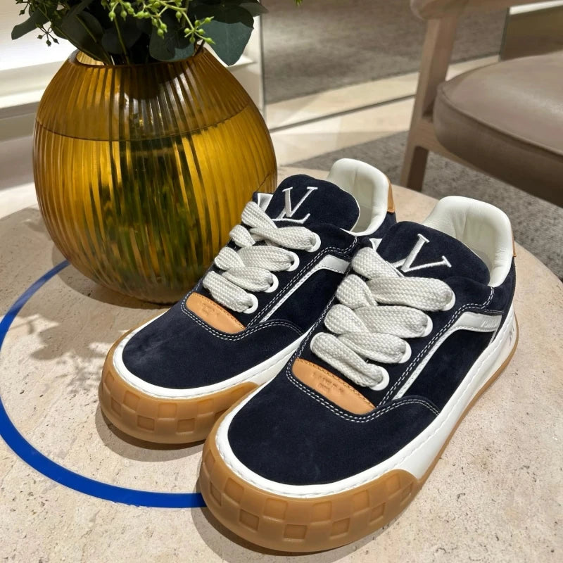 Men’s Luxury Suede Casual Sneakers .  Premium Designer-Inspired Comfort Shoes