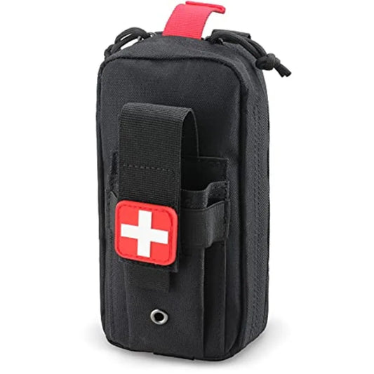 Tactical MOLLE First Aid Pouch – Compact Emergency Medical Kit Bag for Hiking, Camping, Travel & Outdoor Survival