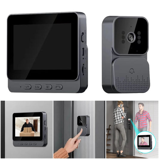 Video Doorbell Intercom Wireless 1080P IPS Screen 4 3 Inch