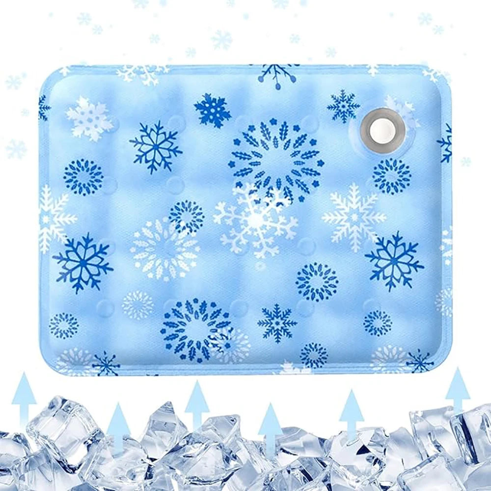 Self Activated Ice Gel Cooling Mat for Dogs & Cats.Reusable Washable Summer Pet Cooling Pad