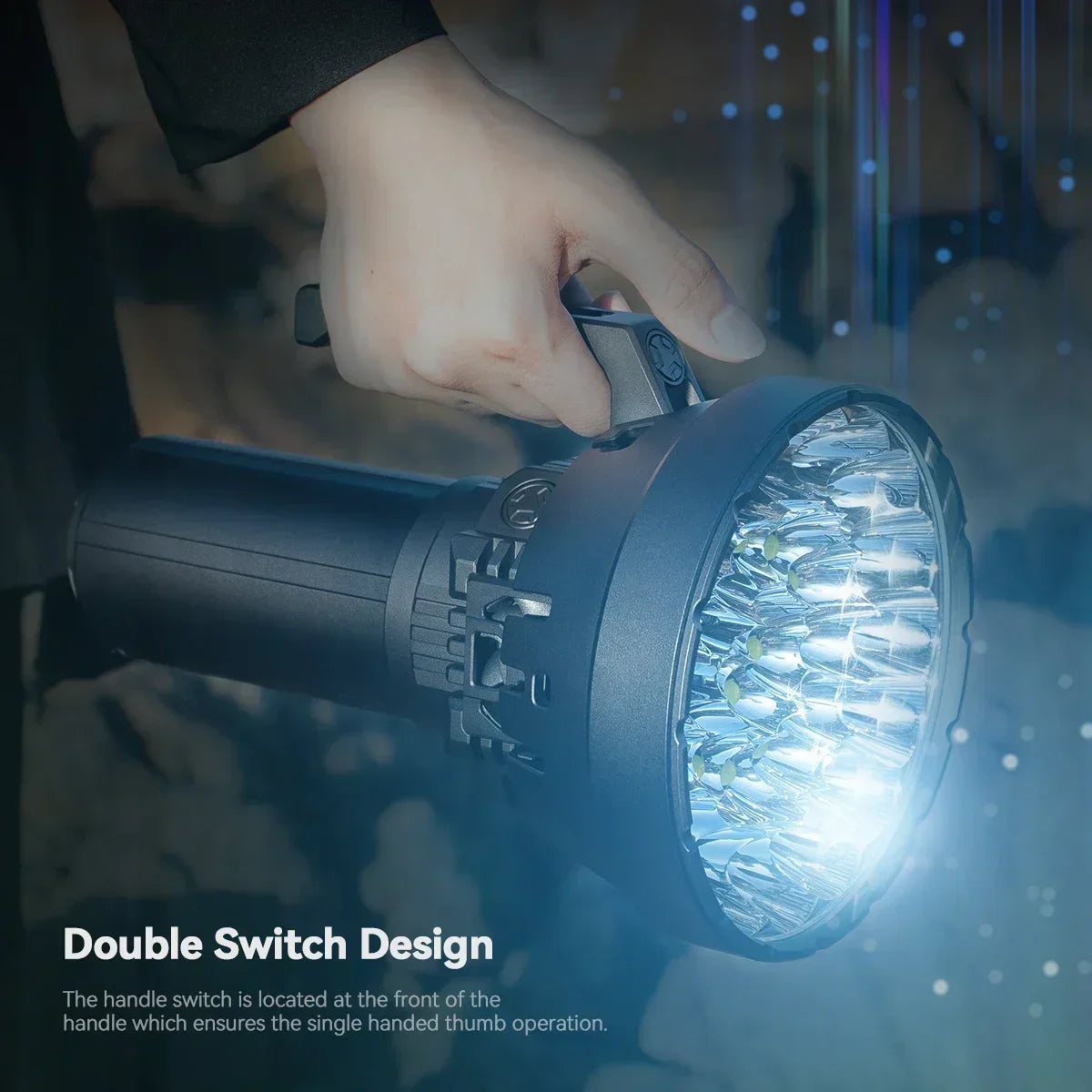 IMALENT MS32 200,000 Lumen Rechargeable Flashlight – Ultra Bright Long Range Searchlight  Product Description