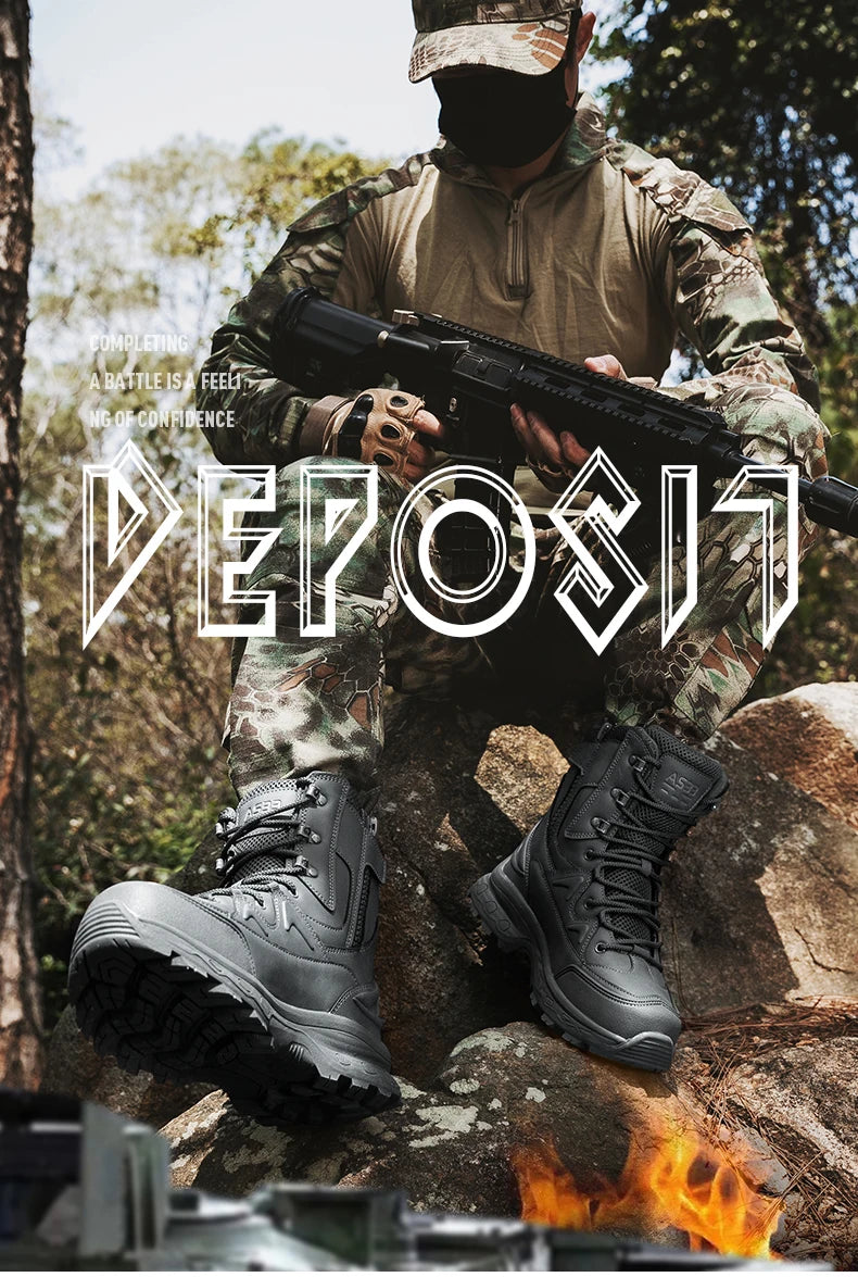 Mens Hiking Boots Combat Walking Casual Tactical Boots