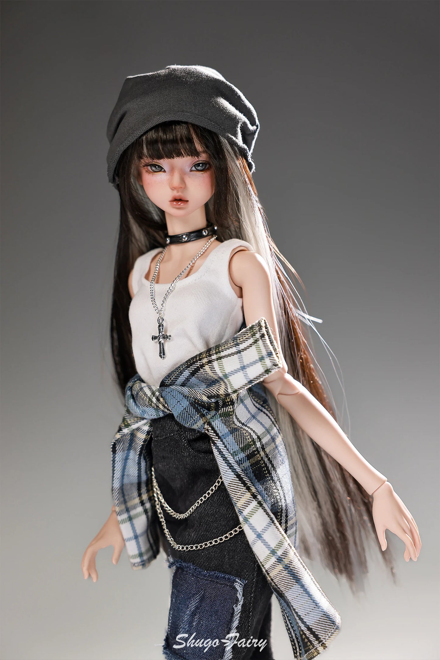 Lena F Bjd Doll 1/4 Bariy Body Lazy Pure Modern Street Daily Outfit Toys Korean Cool Music Producer Resin Shugafairy Full Set