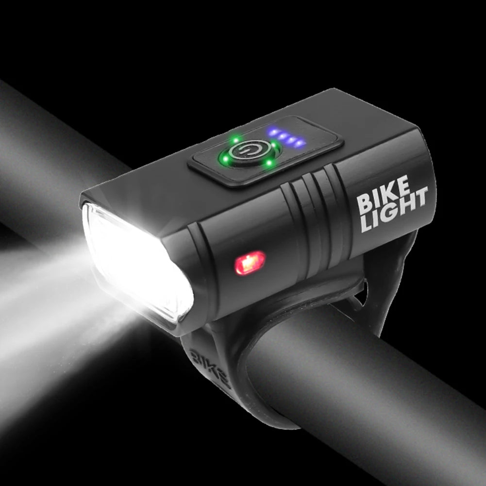 LED Mountain Road Bike Front Light 10W USB Six Modes