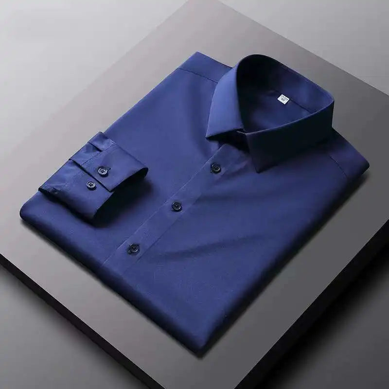 Men’s Casual Wrinkle Resistant Long Sleeve Dress Shirt. Modern Slim Fit