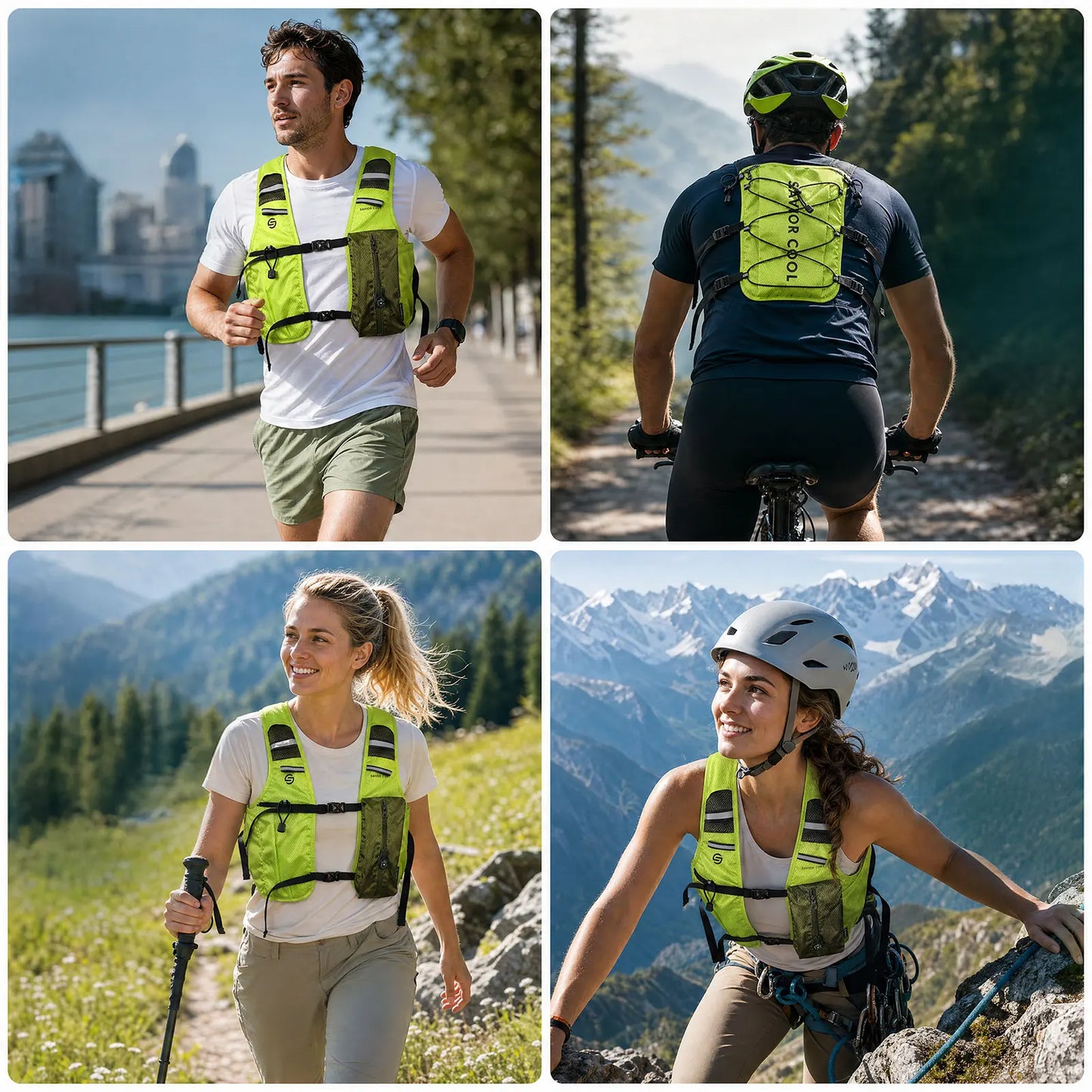 Portable Cooling Vest with Fan System –.Lightweight Summer Cooling Vest for Outdoor Work, Hiking & Camping