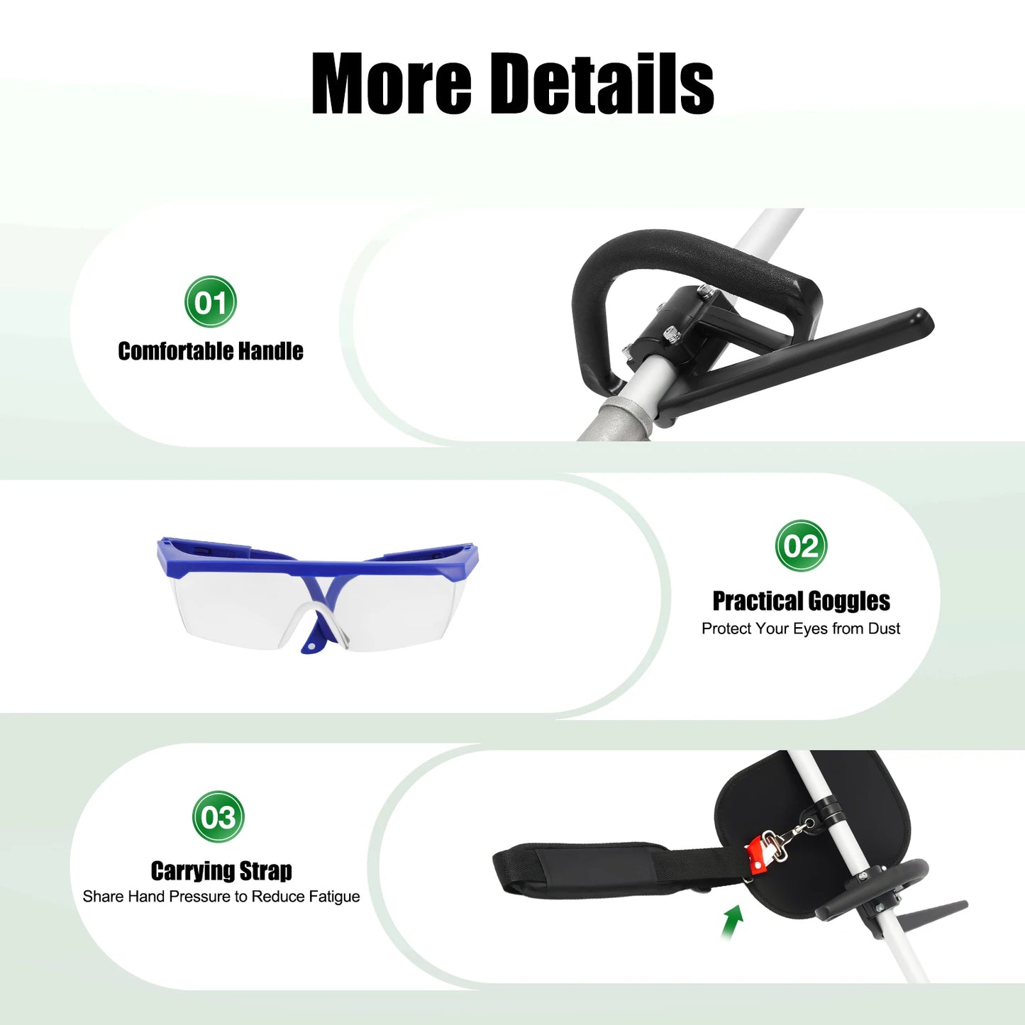 Pole Saw, 16-FT Height Reachable Powerful Gas Pole Chainsaw 43CC 2-Cycle Cordless Extension  for Tree Prun& Maintenance