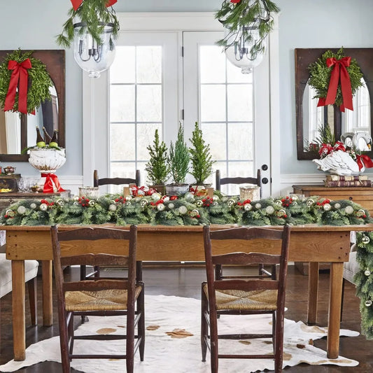 Pine Christmas Garland Six Foot Artificial Greenery Decor