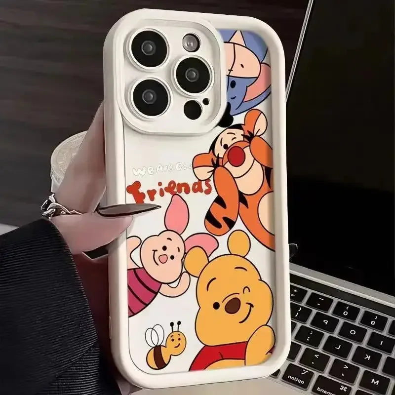 Cute Cartoon Bear Protective Phone Case for iPhone