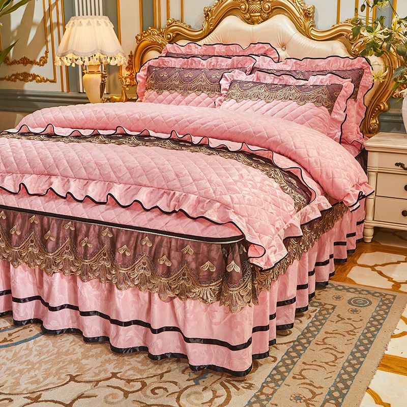 Luxury Emerald Green Quilted Bedspread Set