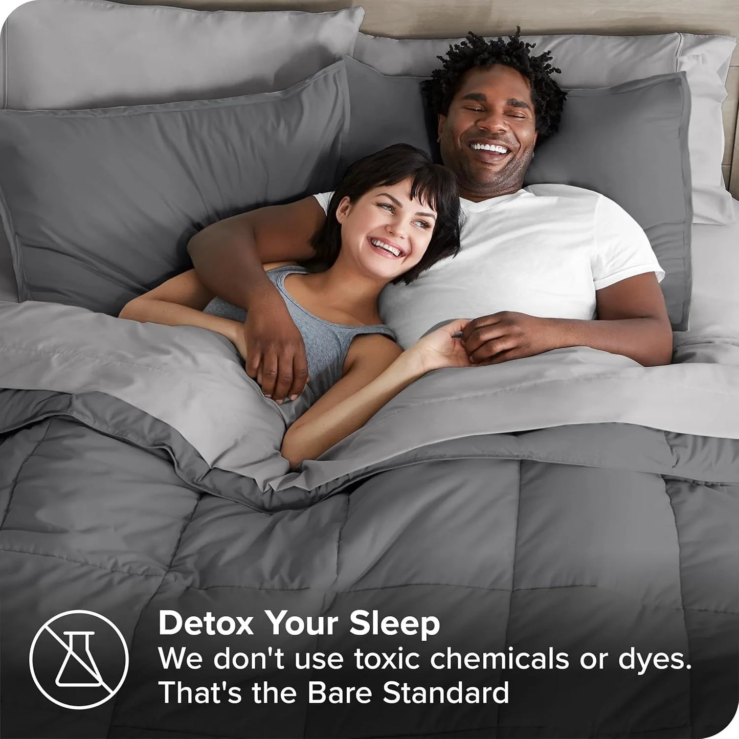 Bed-in-A-Bag 7 Piece Comforter & Sheet Set - Full - Goose Down Alternative - Ultra-Soft 1800 Premium - Bedding Set