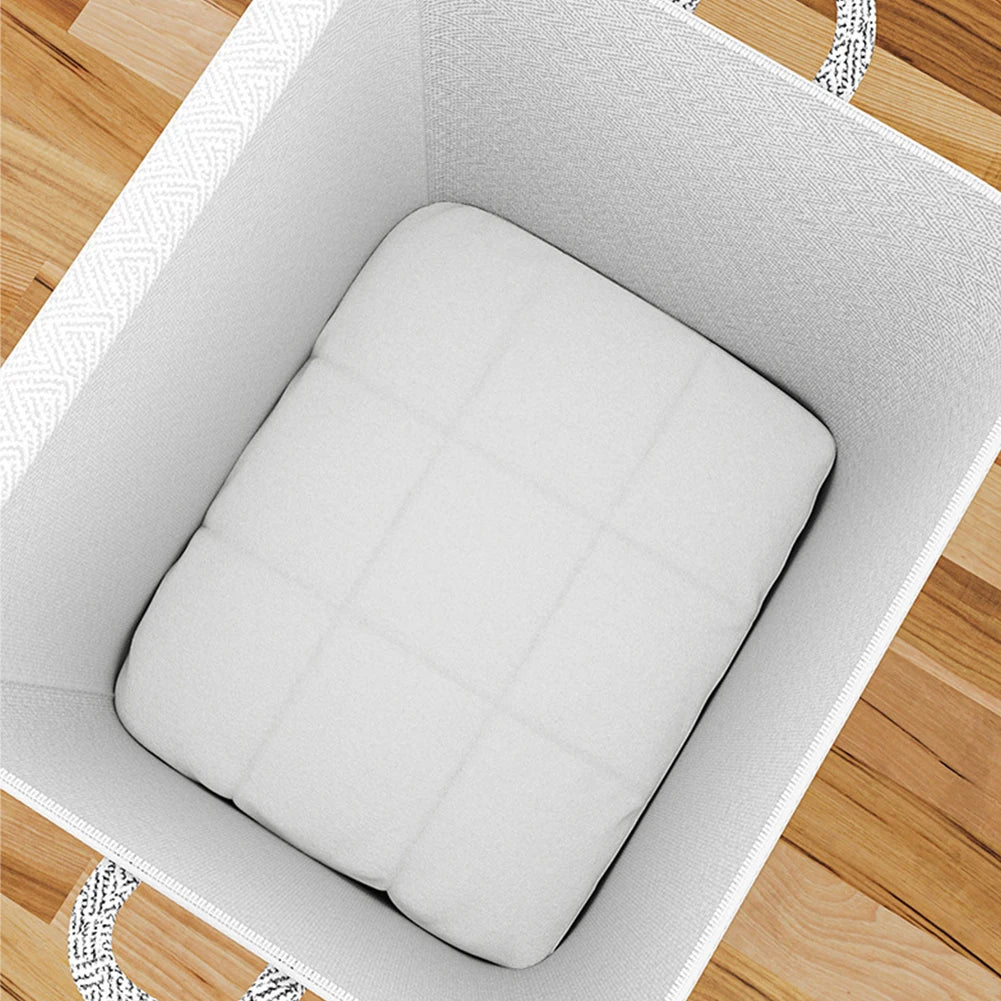 Dustproof Organizers Foldable Cubes Organizer Container Large Capacity with Handle Zipper for Blanket Comforter Clothing Bedding