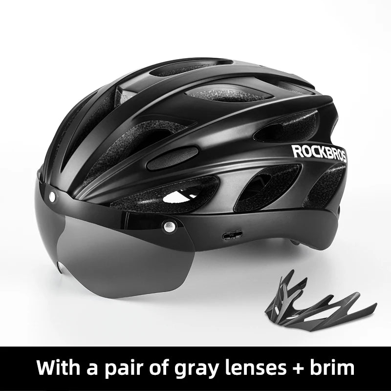 ROCBROS Adult Lightweight Cycling Helmet . Road & Mountain Bike Safety Helmet with Adjustable Fit and Ventilation