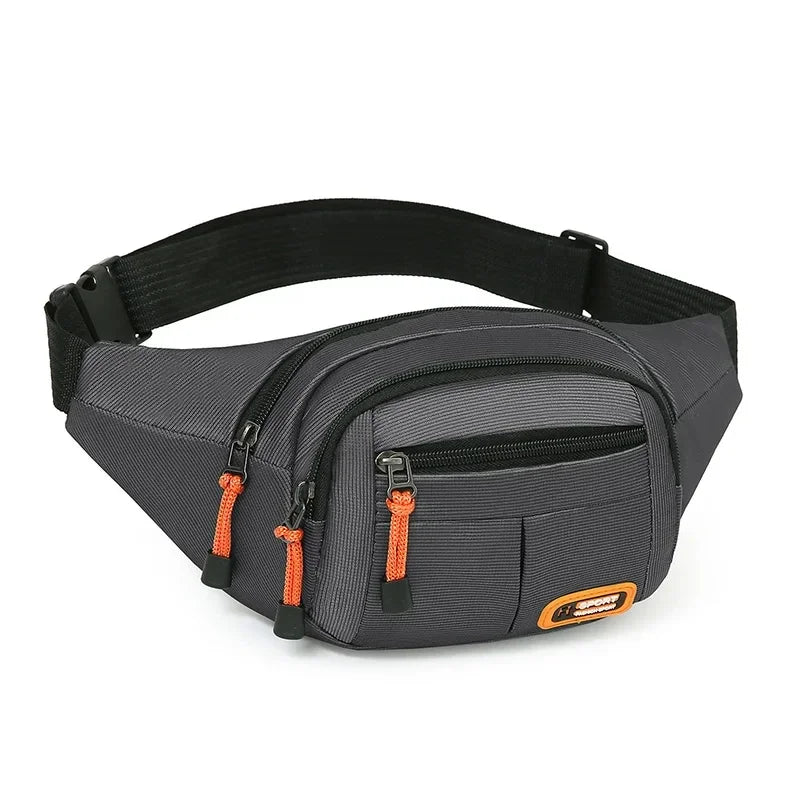 Oxford Waterproof Waist Bag. Unisex Crossbody Belt Bag for Travel, Hiking & Everyday Carry