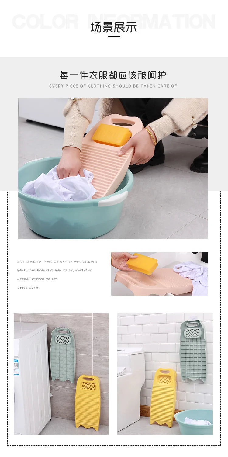 Heavy-Duty Hand Wash Laundry Board for Clothes, Delicates, Baby Clothes, Socks & Stain Removal