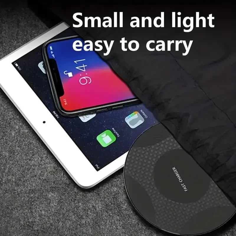 Ultra Thin Wireless Fast Charging Pad for Smartphones  Universal Qi Charging Dock