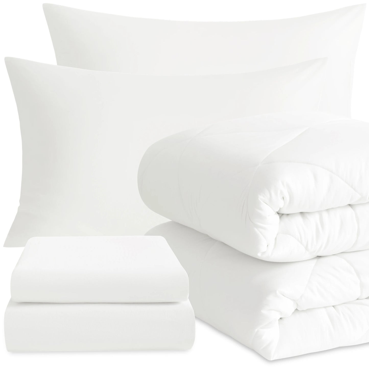 Ntbay 5 Piece Bedding Comforter Set,Breathable Bed in a Bag, Includes Comforter, Fitted Sheet, Top Sheet and Pillowcases