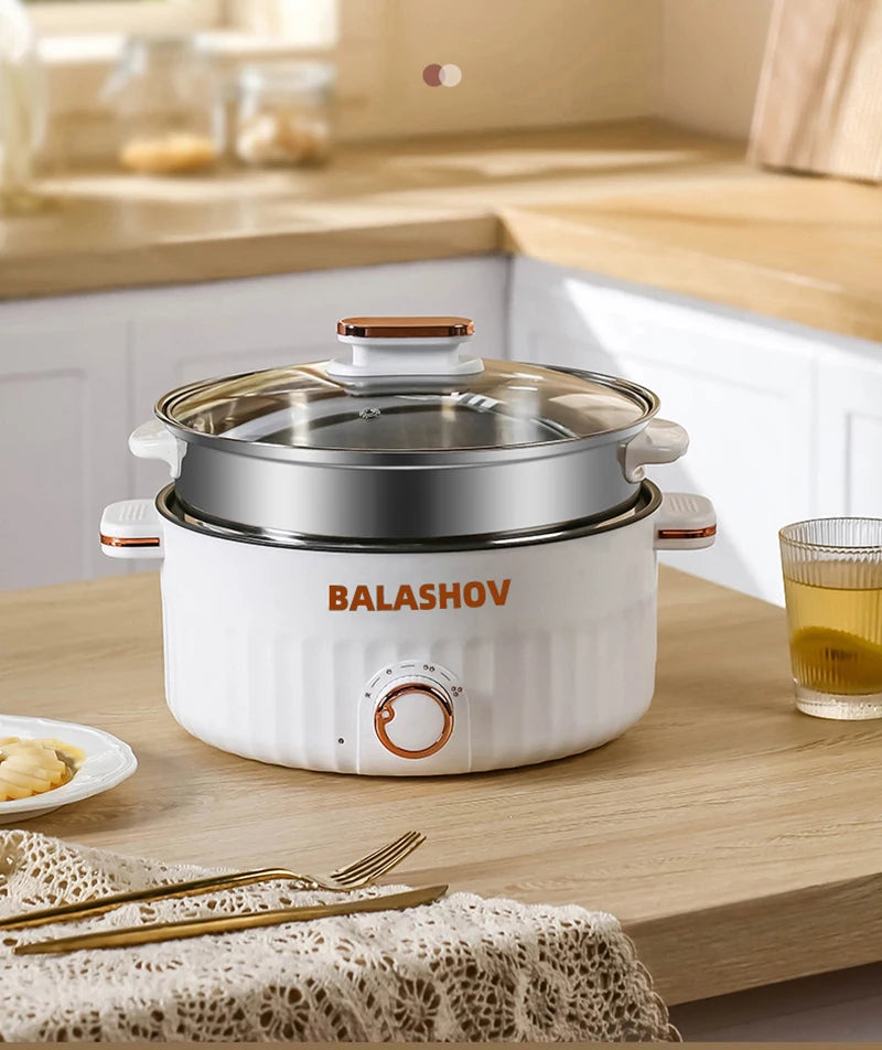 3L Portable Electric Rice Cooker 110V US Multifunctional Double Layer Pan Non-stick Cookware for Kitchen and Home Appliance